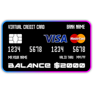 $2000 Balance Virtual Credit Card