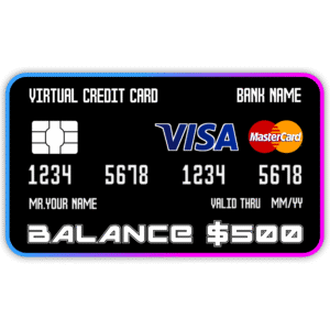 $500 Balance Virtual Credit Card
