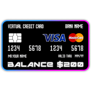 $200 Balance Virtual Credit Card