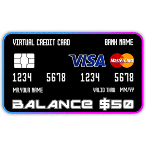 $50 Balance Virtual Credit Card